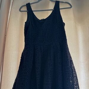 Floral navy j crew dress